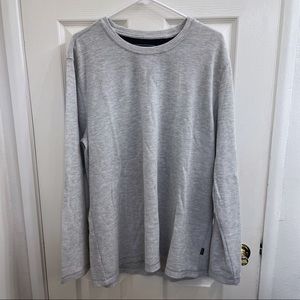 Eddie Bauer waffle knit grey long sleeve